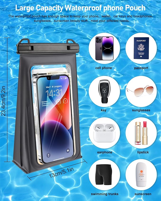 Large Waterproof Phone Pouch Universal Phone Waterproof Case - Image 2