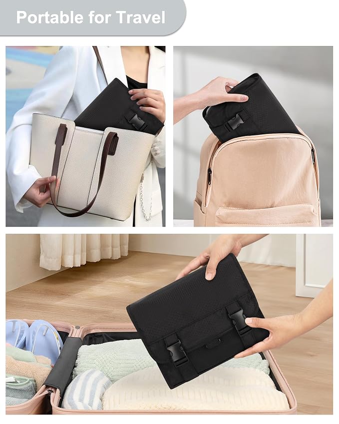 Small Hanging Toiletry Bag for Men and Women, Portable Hanging Organizer for - Image 6
