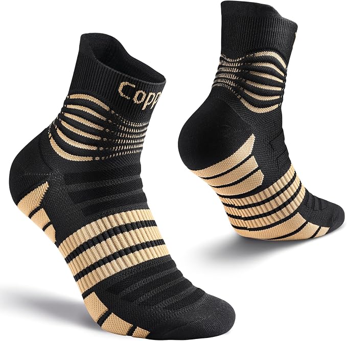 NEENCA Copper Compression Socks, Medical Ankle Support Socks by NEENCA
