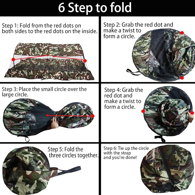 CMINGJ Portable Mosquito Net Foldable Pop-Up Travel Mosquito Net - Image 7