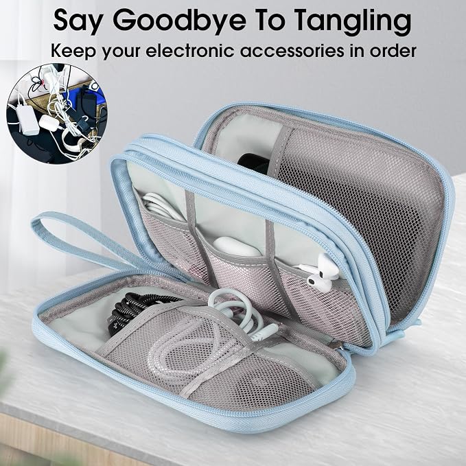 Leather Travel Electronic Organizer - Image 6
