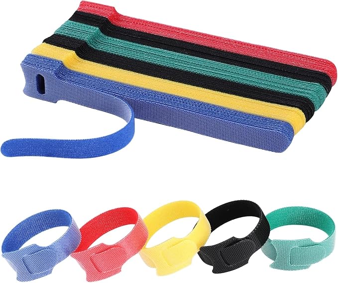 150PCS 8 Inch Cable Ties Reusable Multi-Purpose Wire Ties Cord Organizer by SyncYourLifeWithMVYC
