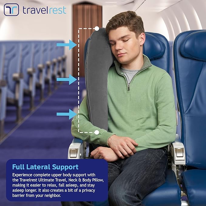 TRAVELREST Ultimate Inflatable Travel Neck & Body Pillow - Image 5
