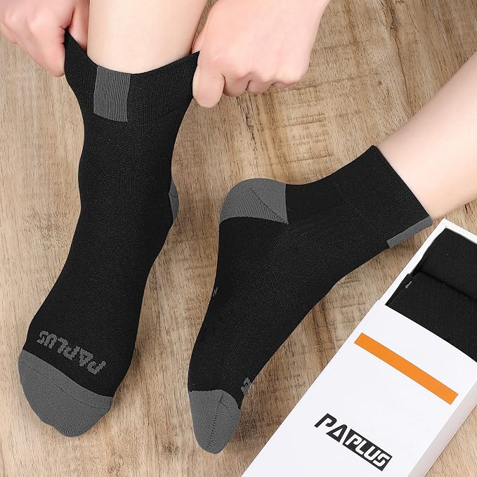 PAPLUS Ankle Compression Socks for Women 6 Pairs, Running Athletic Socks - Image 6