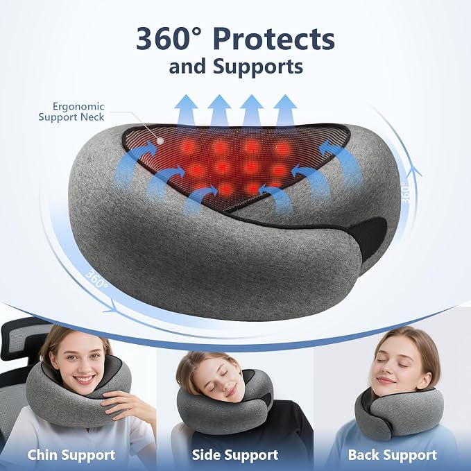 Advanced Memory Foam Neck Travel Pillow, Neck Pillow Airplane - Image 2