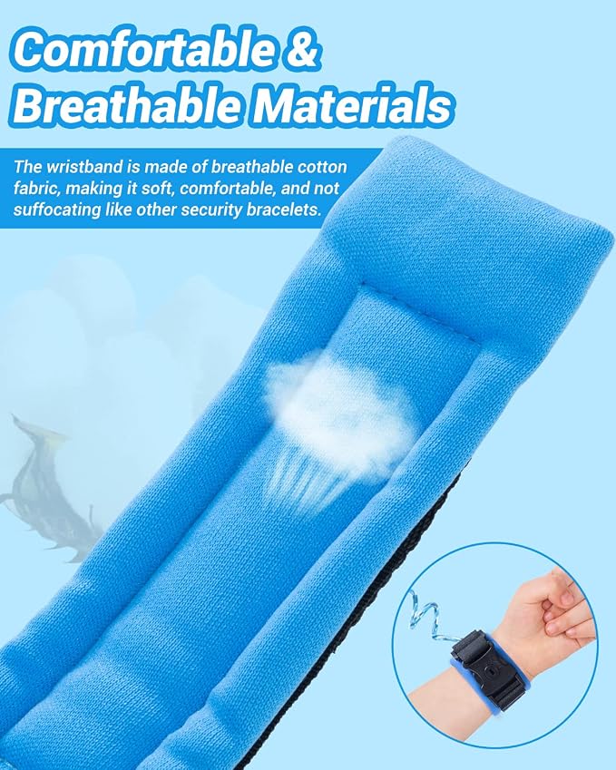 Dr.meter Toddler Leash, 2 Pack Safety Anti Lost Wrist Link - Image 3