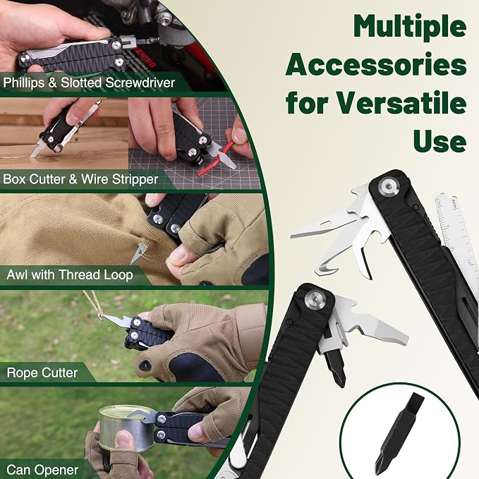 MOSSY OAK Multitool, 17-in-1 EDC Multi Tool - Image 8