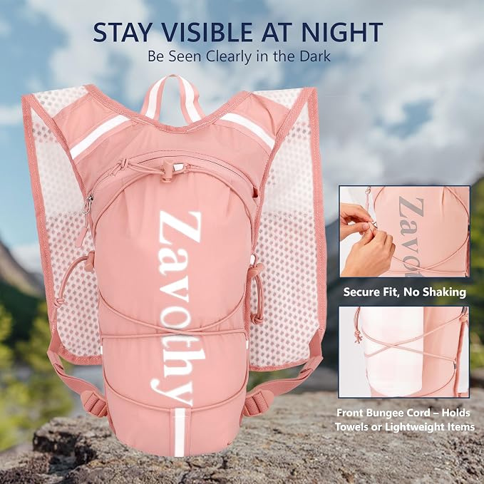 Zavothy Hydration Running Vest for Men & Women – Lightweight 1.5L Hydration Pack - Image 4