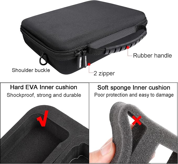 PellKing Hard Case for GoPro Hero 13/12/11/10/9/8/7/2018/6/5 Blcak/4 Silvery - Image 6