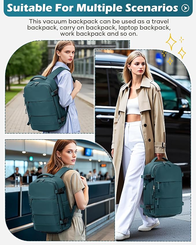 Vacuum Backpack Travel Laptop Backpacks - Image 9
