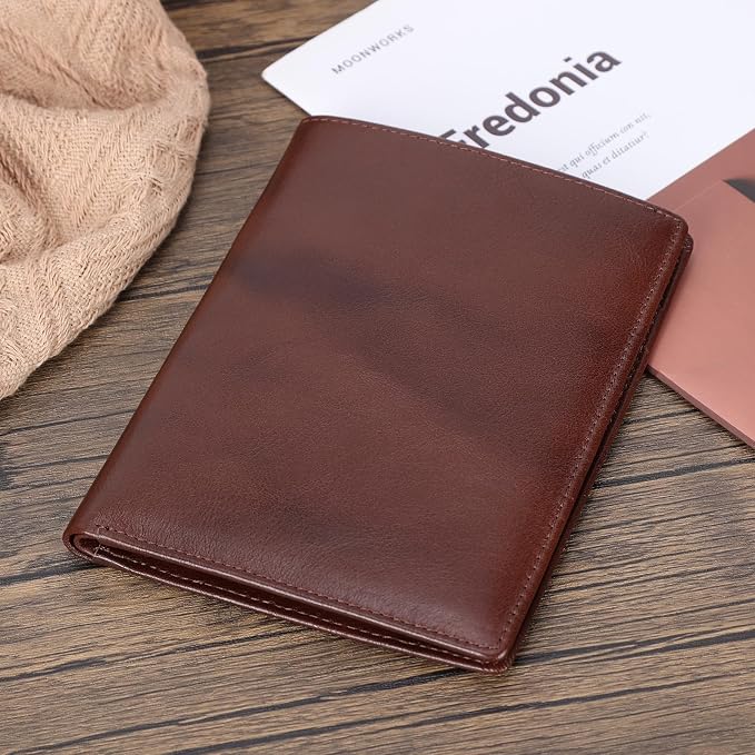 Polare Luxury RFID Blocking Leather Passport Holder Travel Wallet - Image 3
