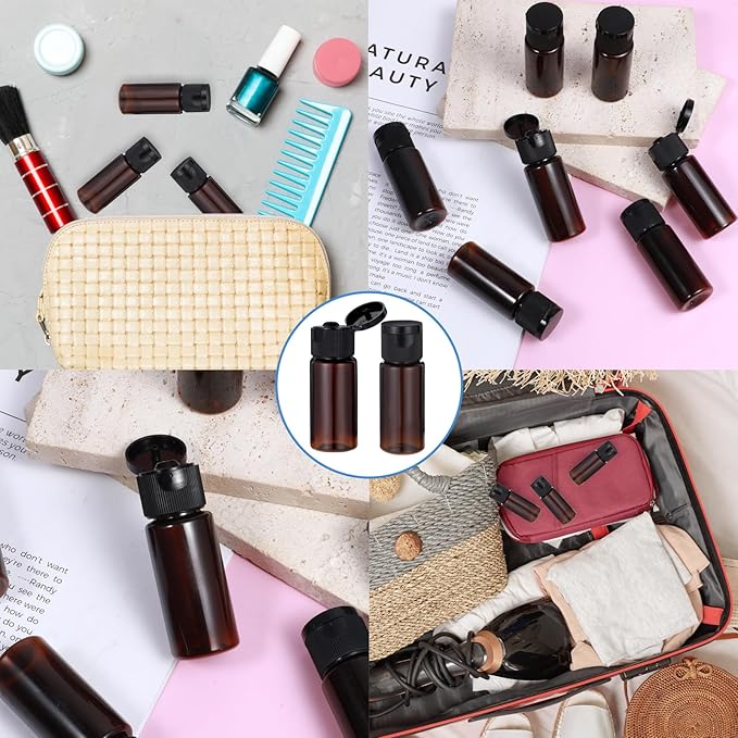 Travel Size Make up Sample Containers, 12 Pieces Plastic Mini Empty Toiletry - Image 7