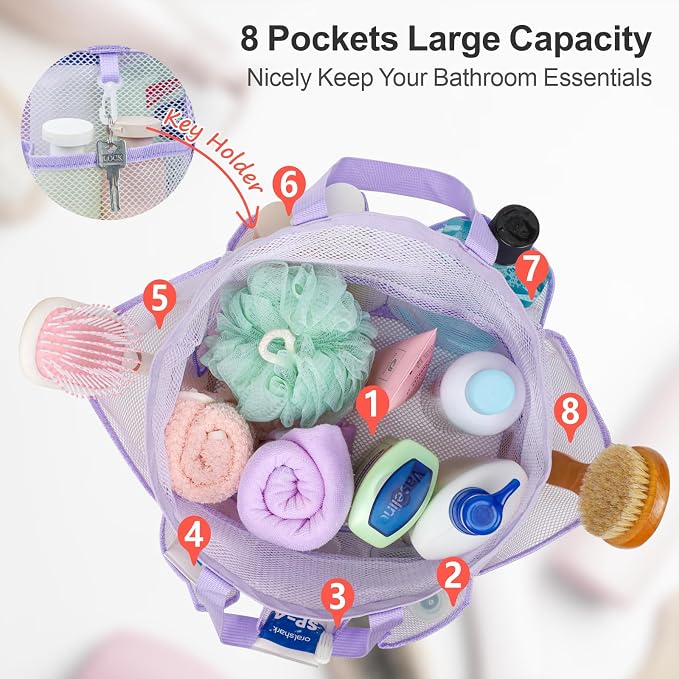 F-color Mesh Shower Caddy Portable - Image 3