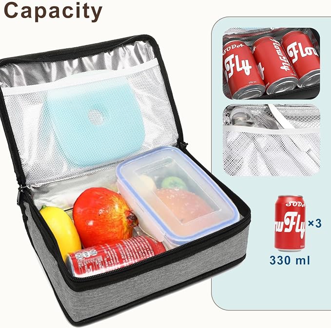 FlowFly Small Insulated Lunch box Portable Soft Bag Mini Cooler Thermal Meal - Image 5