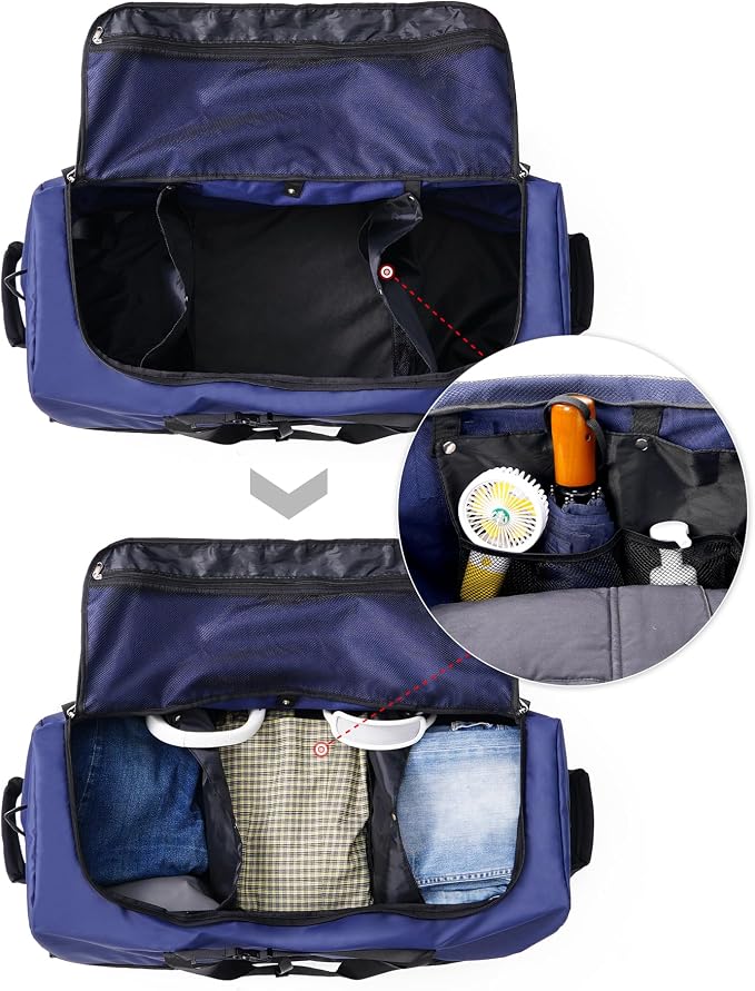 CONTAIL 32”110L Expandable 140L Rolling Duffle Bag - Image 5