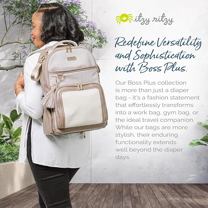Itzy Ritzy Diaper Bag Backpack – Large Capacity Boss Plus Baby Backpack Diaper - Image 8