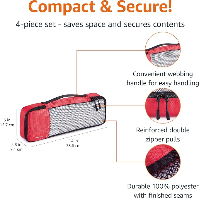 Amazon Basics Slim Packing Cubes - Image 3