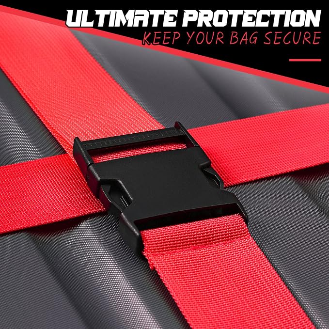 Eccliy 12 Pack Luggage Straps Suitcase Belts Wide Adjustable Packing Straps - Image 5