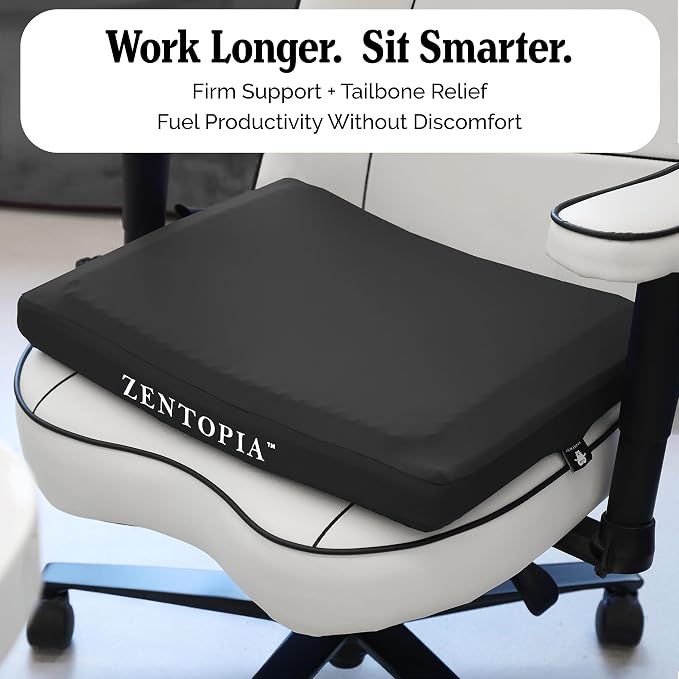 Gel and Memory Foam Seat Cushion – Office – Ergonomic Cushion Pad - Image 7