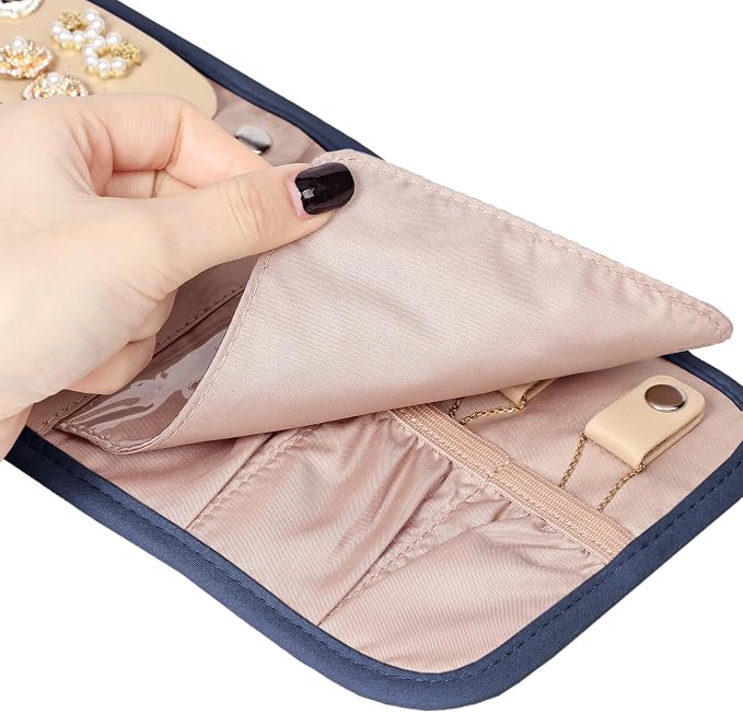 BELALIFE Travel Jewelry Case Organizer, Small Foldable Storage Roll - Image 6