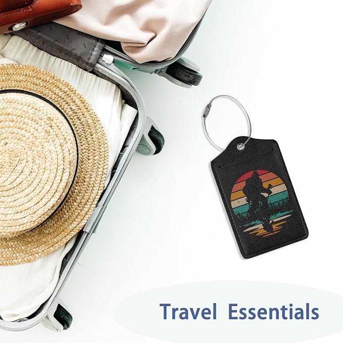 2Pcs Luggage Tag for Suitcase Sasquatch Cute Suitcase Tag - Image 5