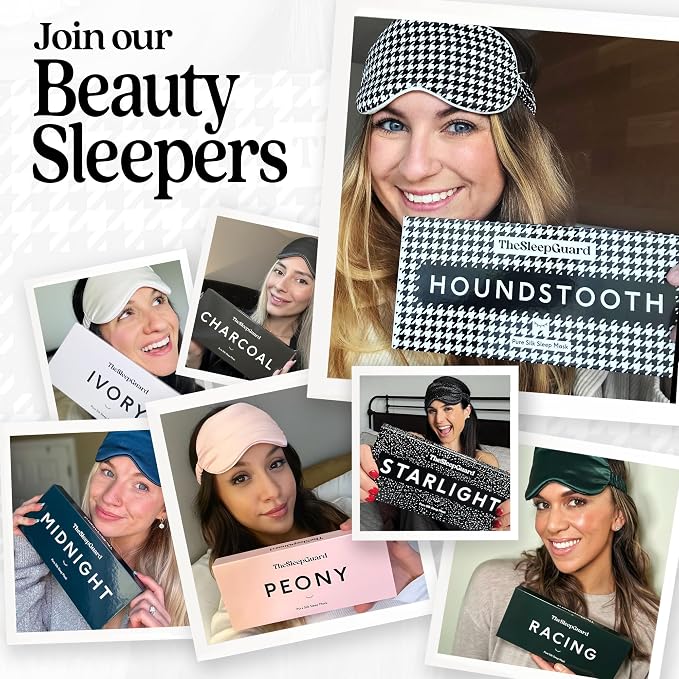 Pure Silk Sleep Mask Light Blocking Travel Essentials. Eye Masks - Image 7
