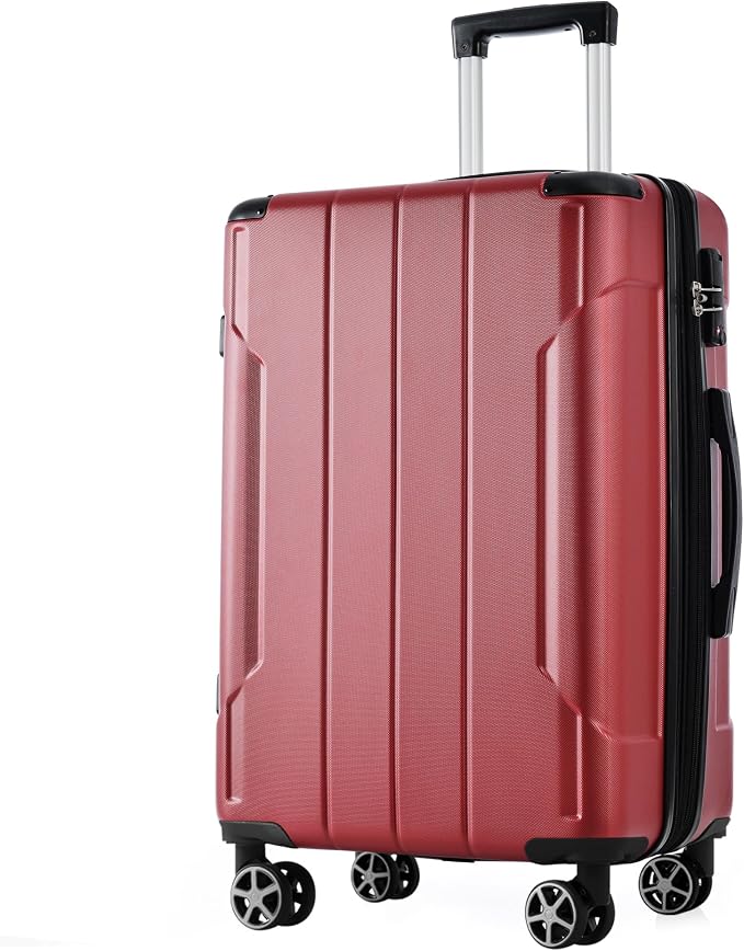 Merax 24 Inch Expandable Checked Luggage, Hardshell ABS Medium Suitcase by Merax
