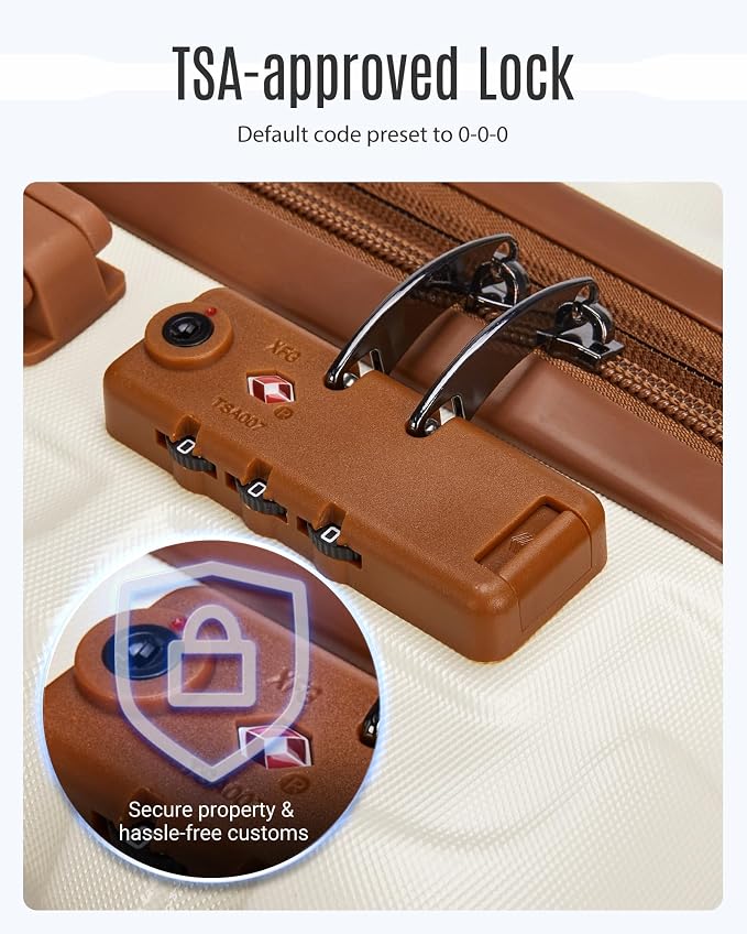 LIGHT FLIGHT Luggage Sets, 3 Piece Durable Suitcase Set - Image 5