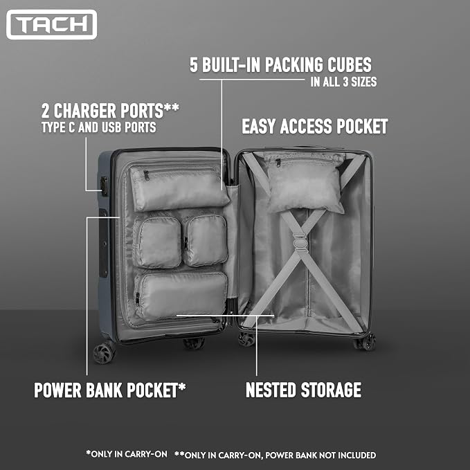 Tach V3.1 Hard Shell 2 Piece Luggage Set - Image 2