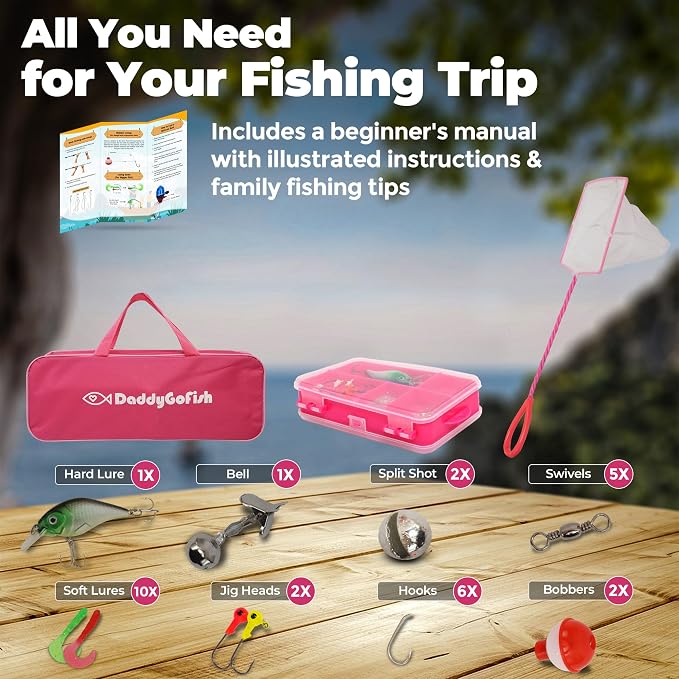 DaddyGoFish Kids Fishing Pole - Image 2