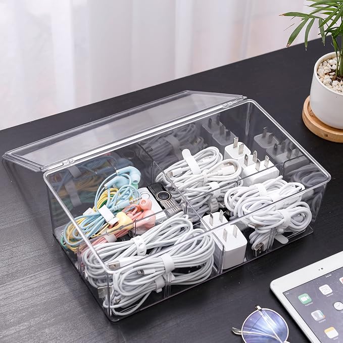 Yesesion Clear Plastic Storage Bins - Image 3