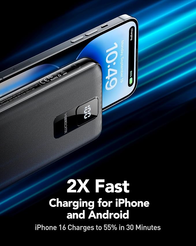 30000mAh Portable Charger LED Display Power Bank Fast Charging QC 3.0& PD - Image 2