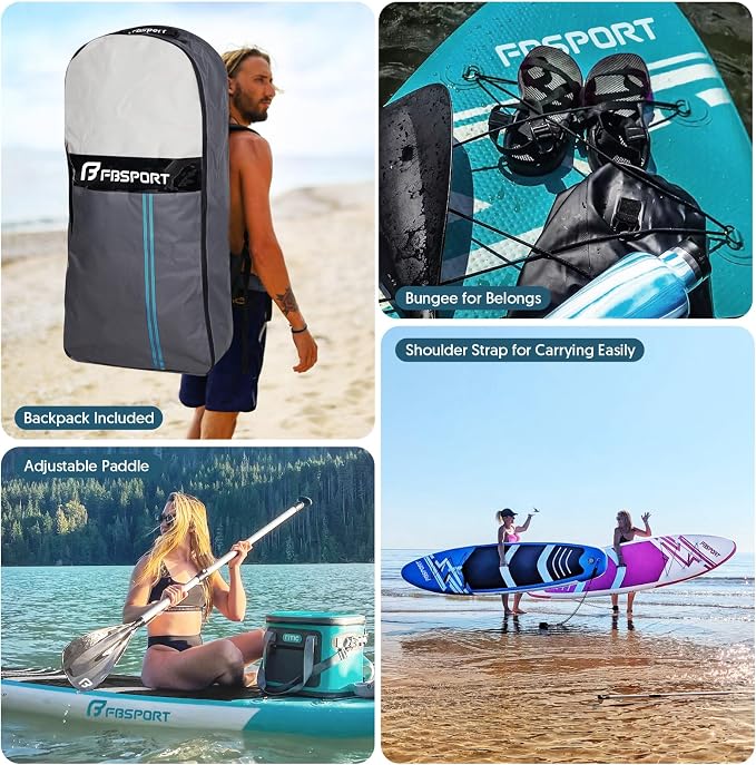 FBSPORT 11' Premium Stand Up Paddle Board, Yoga Board - Image 6