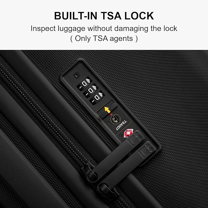 LEVEL8 Carry on Luggage Airline Approved, Small Carry on Suitcases - Image 5