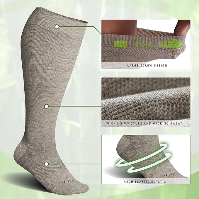 LEVSOX Wide Calf Compression Socks - Image 3