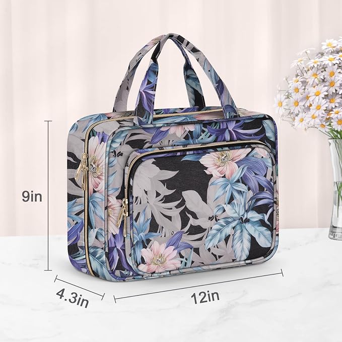 Wedama Toiletry Bag for Women, Large Cosmetic Travel Bag, Hanging Toiletry Bag - Image 6