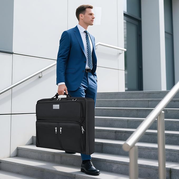 AKOZLIN Travel Luggage Garment Bag Foldable Hanging Suit Bag - Image 7