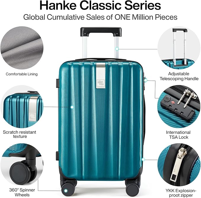 Hanke Luggage Sets 2 piece Carry On Luggage - Image 3