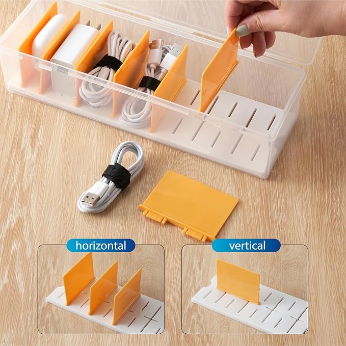 2 Pack Cable Organizer Storage Box - Image 3