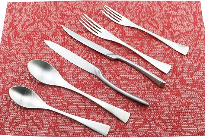 6-Piece Flatware Set, Extra Thick Heavy Duty - Image 2