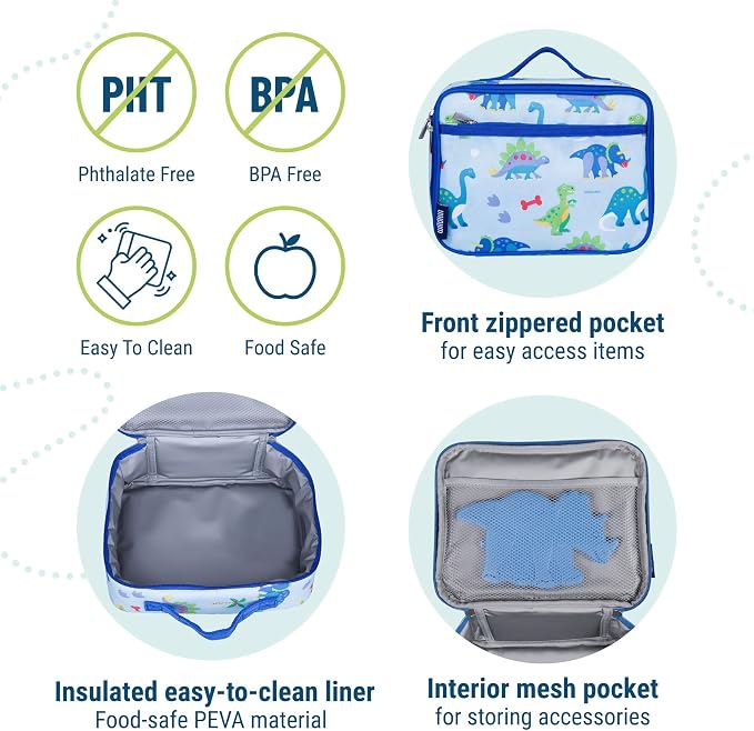 Wildkin Kids Insulated Lunch Box Boys – Durable and Reusable - Image 4