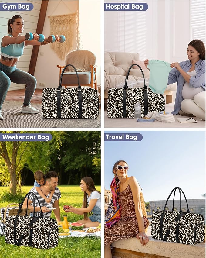 Women Duffle Weekender Travel Bag: Large Duffel Bags - Image 4