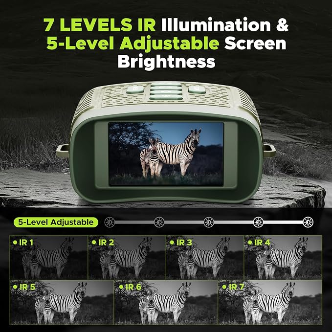Night Vision Goggles, 4K Night Vision Binoculars, 5000mAh Battery and 32GB TF - Image 4