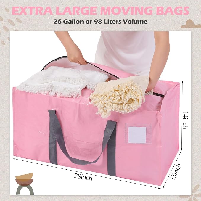 8 Pack Extra Large Moving Bags Heavy Duty Packing Bags - Image 2