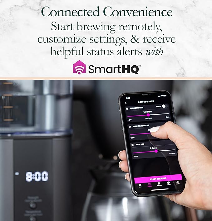 Café Specialty Drip Coffee Maker, 10-Cup Glass Carafe, WiFi Connected Smart - Image 6