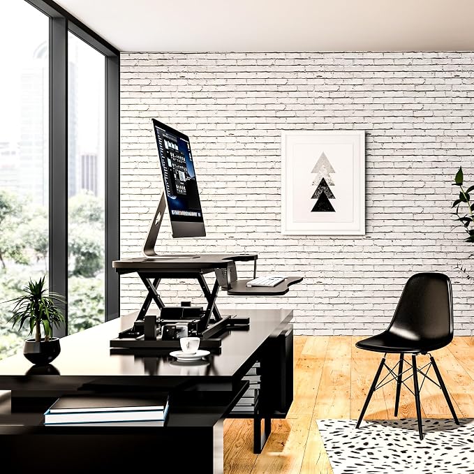 VERSADESK PowerPro™ 36 Inch Electric Standing Desk Converter, Height Adjustable - Image 5