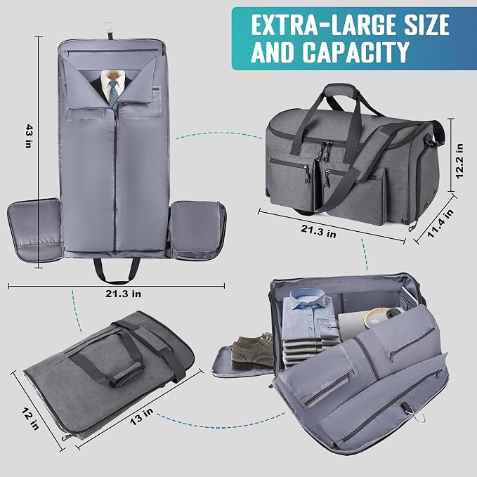 Convertible Garment Duffel Bag - Image 6