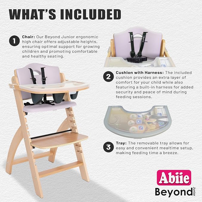 Abiie Beyond Junior Wooden High Chair - Image 3