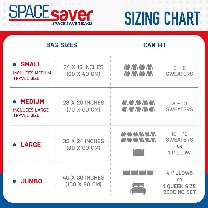 10 Pack Medium Vacuum Storage Bags - Image 8