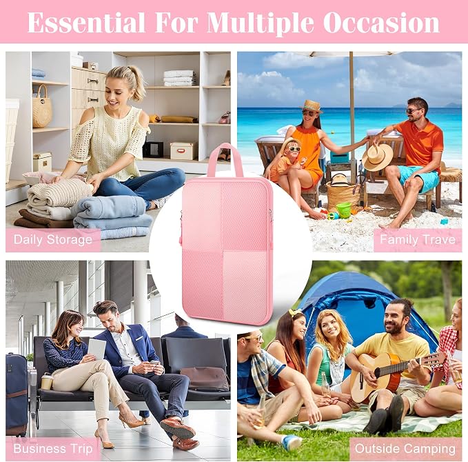 8 Set Compression Packing Cubes Travel, Lightweight Expandable Travel Cubes - Image 7